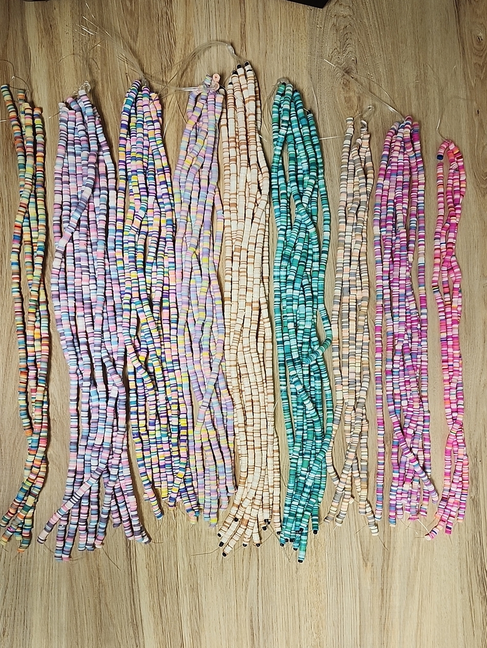 Lot Of 6mm Clay Polymwr/heishi Beads For Jewelry Making!!